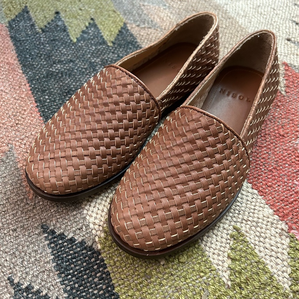 NIB Nisolo Woven Mara Leather Loafers